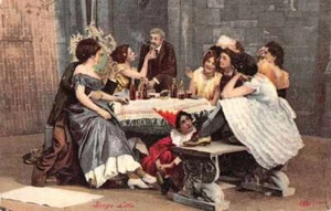 Vaudeville Theatre "Stage Life" Antique Artist Postcard; Eagle Shield; MINT - Bild 1 von 2