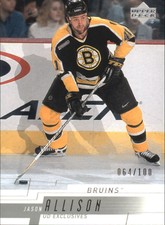 2000-01 (BRUINS) Upper Deck Exclusives Tier 1 #16 Jason Allison /100