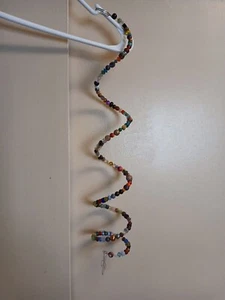 Beautiful All Glass Beads Memory Wire Hanging Sun Catcher Handmade - Picture 1 of 6