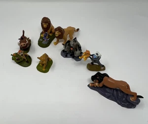 Lot Of 8 Disney The Lion King Figures Hard Plastic Simba Timon Pumba Rafiki 3” - Picture 1 of 3