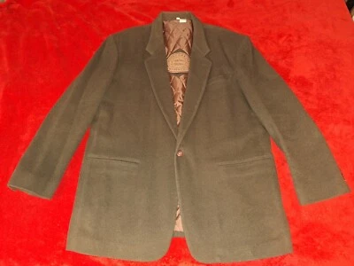 HENRY GRETHEL  WOOL MENS  SIZE XL  WOOL   DARK OLIVE GREEN SPORTCOAT - Image 1 of 4