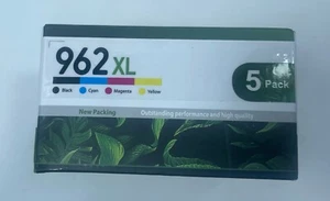 Paquete de 5 OfficeJet Pro compatibles con HP 962XL de alto rendimiento negro cian magenta amarillo - Imagen 1 de 3