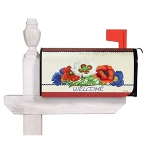 Floral Welcome Evergreen Mailbox Cover 56673 - Picture 1 of 1