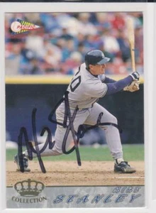 MIKE STANLEY NEW YORK YANKEES   AUTOGRAPHED CARD  - Picture 1 of 1