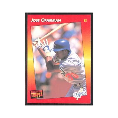 1992 Triple Play Jose Offerman Dodgers #153 - Image 1 of 3