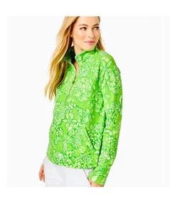 NWT Lilly Pulitzer UPF 50+ Melena Popover in Limeade Its A Spring Thing XS - Picture 1 of 5