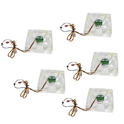 PC Gehäuselüfter Fan 120mm LED blue 3-Pin Drehzahlsteuerung  per Thermosensor - Bild 1 von 3