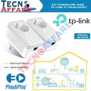 Powerline AV500 Kit mit Durchgangsbuchse und LAN-Anschluss TP-Link TL-PA4010PKIT - Bild 1 von 4