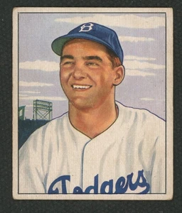 Bowman #76 Rex Barney 1950: Brooklyn Dodgers ~ EX+ - Imagen 1 de 2