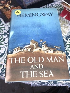 The Old Man and the Sea, 1957 First Edition, Ernest Hemingway w/Orig Dust Jacket - Picture 1 of 12