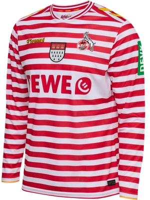 hummel 1. FC Köln KARNEVAL JSY 25/26 WHITE/TRUE RED - Bild 1 von 4