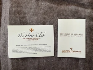 Vacheron Constantin Watch BLANK Paper - Picture 1 of 3