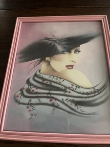 Art Deco Lithographie gerahmter Kunstdruck Vintage 1987 Scafa-Tornabene - Bild 1 von 8