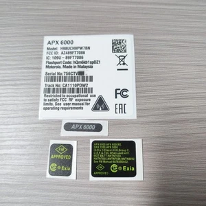 For Motorola APX6000 Radio Speaker Grille Aluminum Plate Body Case Label Badge - Zdjęcie 1 z 5