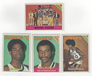 1975-76 Topps 4-Card Pacers Lot w ELMORE KNIGHT RC VINTAGE STAR EX-NM LOL1 - Picture 1 of 2