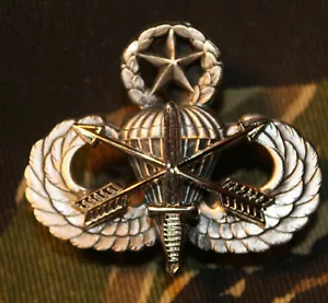 RARE! SPECIAL FORCES Prototype Master Parachutist Airborne Parachute Jump Wings - Picture 1 of 5