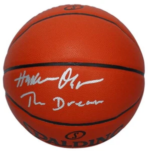 Hakeem Olajuwon Autographed "THE DREAM" Spalding I/O Basketball Beckett - Picture 1 of 2