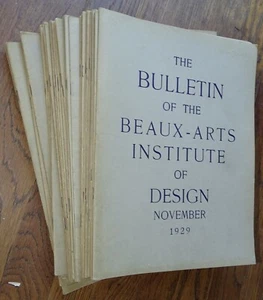 The Bulletin of The Beaux-Arts Institute of Design 1925-1930 (31 issues) - Imagen 1 de 7