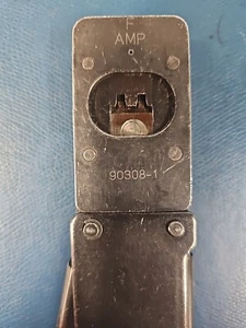 AMP 90308-1 -E STRUMENTO CRIMPATRICE MANUALE 18 - 22 AWG ~ CLIP DI BLOCCAGGIO - Foto 1 di 3