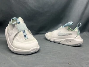 Nike Toddler Flex Runner 2 LIL Sneakers Slip-On White Blue Size 4 NEW IN BOX! - Picture 1 of 6