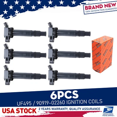 Bobinas de encendido de alta calidad UF495/90919-02260 6X para Toyota Land Cruiser 2013-19 Foto 1 de 4