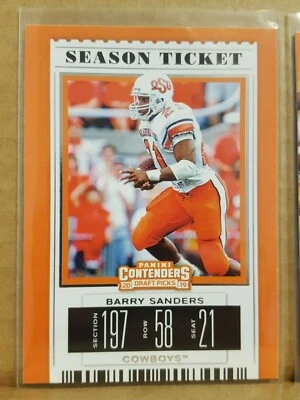 Barry Sanders 2019 2018 2017 2011 Elite SP Football card Oklahoma State Lions - Image 1 of 4