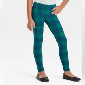 Girl's Cat & Jack Plaid Leggings, Size: XS 4/5 - Picture 1 of 6