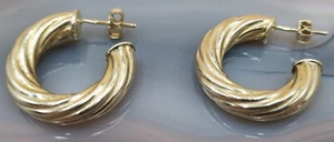 Un par de criollos plata 925, chapados en oro - Imagen 1 de 4