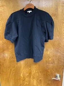 Adult NWOT "Agolde" blk puffy short.sleeve pullover type sweatshirt. Size Med. - Picture 1 of 2