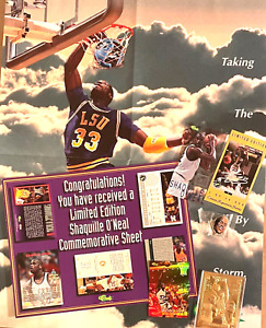 Shaquille O'Neal 1994 CLASSIC GAMES SET #/24900: GOLD CARD, POSTER + MORE *RARE*