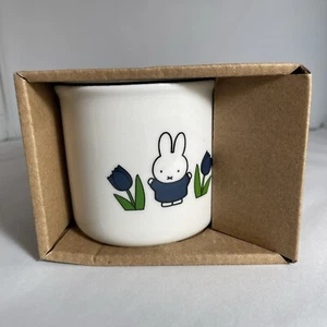 Nijntje Miffy Amongst Blue Tulips Mug Cup Mercis bv Illustrations By Dick Bruna - Picture 1 of 5