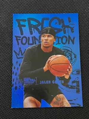2021 Skybox Metal Universe Fresh Foundation Jalen Green Rookie RC PMG Blue /25 - Image 1 of 2