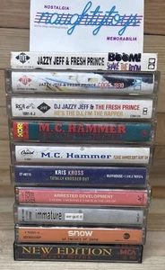 Vtg 80s 90s Rap Hip Hop Cassette Lot (10) Fresh Prince, Kriss Kross, New Edition - Picture 1 of 19
