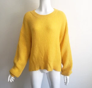 H&M L.O.G.G. Gelber Damenpullover Größe Small Acryl-Mohair-Mischung - Bild 1 von 16