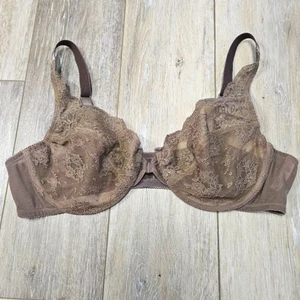 Victoria's Secret Vintage Front Closure Lace Bra Sheer Underwire Women's 38C - Picture 1 of 12