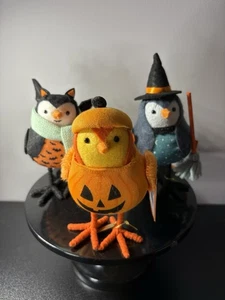 Set of 3 Target Halloween Birds WingIt Bat Gourdo Jack-o’-lantern Laspell Witch - Picture 1 of 11