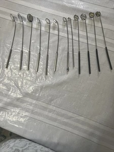 SET OF 12 LARYNGEAL BOILABLE HYGIENE DENTAl Vintage - Picture 1 of 18