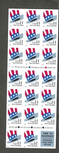 #3268c  "H" [33c] ISSUE BOOKLET OF 20 MNH UNFOLDED - Foto 1 di 2