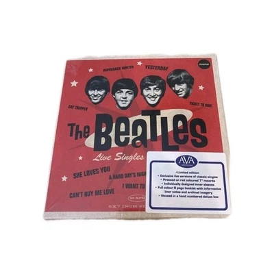 The Beatles Live Singles Collection 5 x 7"  Red Vinyl  Boxset New Sealed - Image 1 of 4