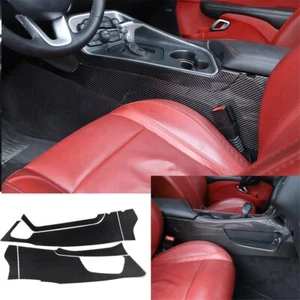 Para consola Dodge Challenger 2015+ cubierta de panel lateral fibra de carbono suave - Imagen 1 de 11