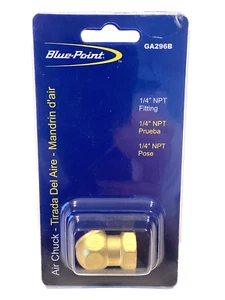 BLUE POINT by SNAP ON Brass Angled Air Chuck Tire Inflator Fitting GA296B NEW - Picture 1 of 8