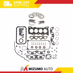 Full Gasket Set Bearings Rings Fit 96-00 Honda Civic D16Y5 D16Y7 - Picture 1 of 12