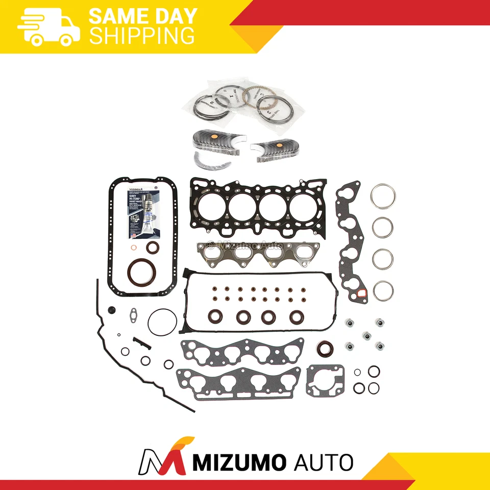 Juego completo de juntas rodamientos anillos aptos para 96-00 Honda Civic D16Y5 D16Y7 Foto 1 de 4