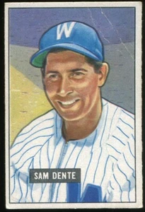 1951 Bowman #133 Sam Dente Washington Senators - Picture 1 of 2