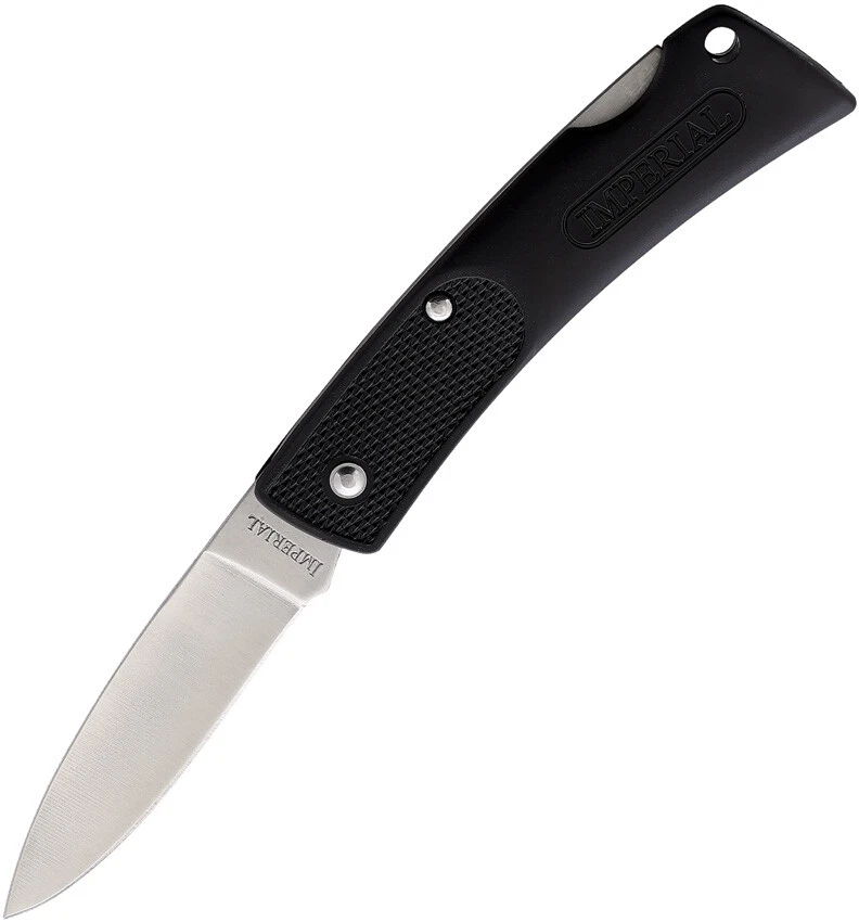 Navaja de Bolsillo Schrade Imperial Negra Plegable Acero Inoxidable Clip Punta Hoja SP2B Foto 1 de 1