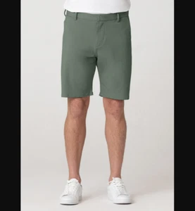 Swet Tailor NEW NWT Mens 36 Olive Green Everyday Chino Shorts Golf Comfy - Picture 1 of 7