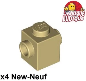 LEGO 4x Brick Brick Modified 1x1 Studs on 2 Sides Opposite Face Beige/Tan 47905 - Picture 1 of 1