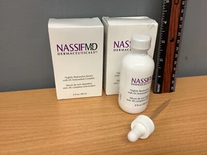 LOT Of 2 Original NASSIF MD Nightly Restorative Serum 2 Oz Each. Best Price! - Picture 1 of 5