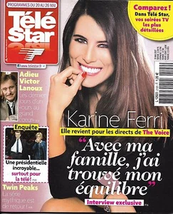 TELE STAR N°2120 20/05/2017 KARINE FERRI/ LANOUX/ MACRON/ BELLUCCI/ TWIN PEAKS - Imagen 1 de 1