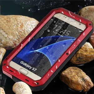 Military Waterproof Metal Gorilla Glass Shockproof Case Cover For Samsung iPhone - Picture 1 of 15